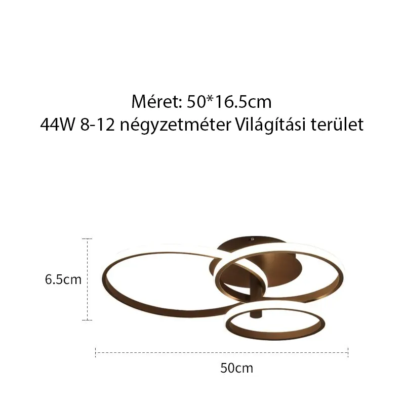 Kávé 3 gyűrű 50 cm