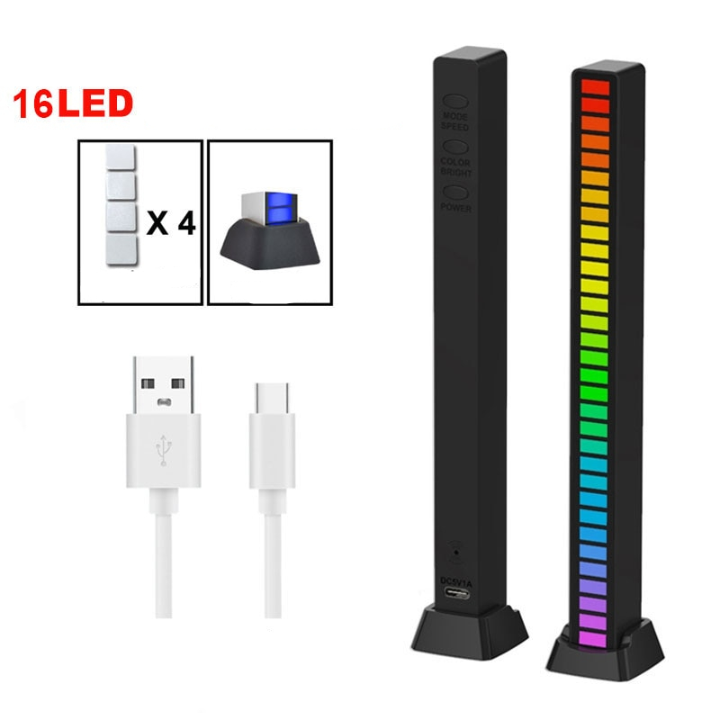 16 LED fekete, USB