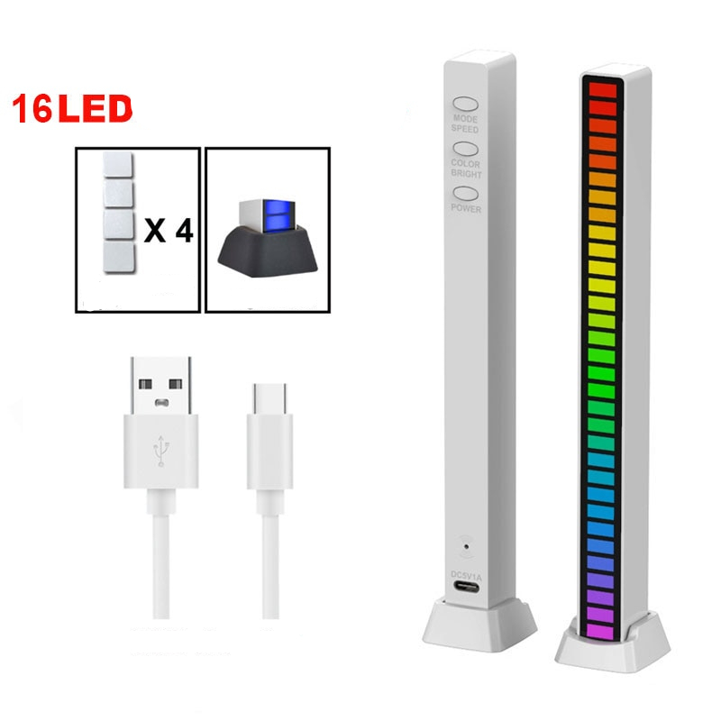 16 LED, fehér USB