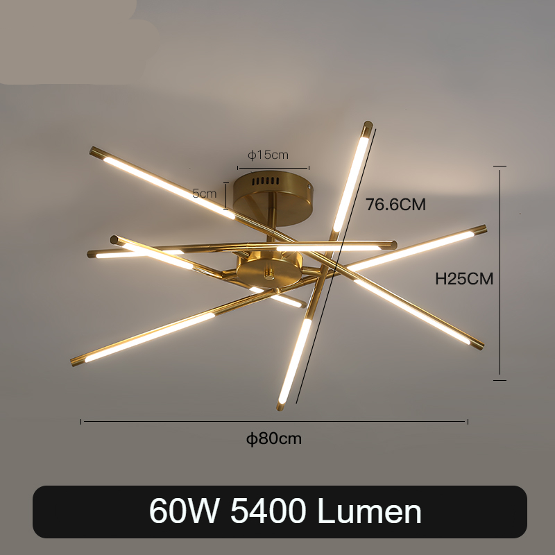 Arany-10 ág - 60W 5400 Lumen