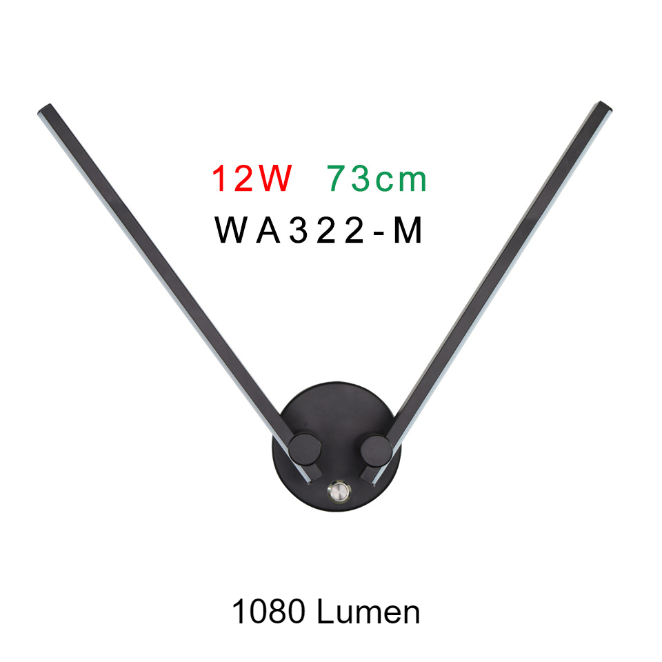 12W 73cm 1080 Lumen - Fekete- Kapcsoló nélkül